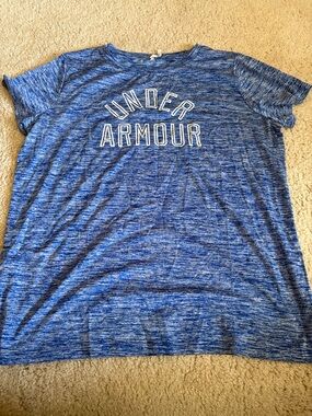 Under Armour Blue Space-Dye Performance Tee